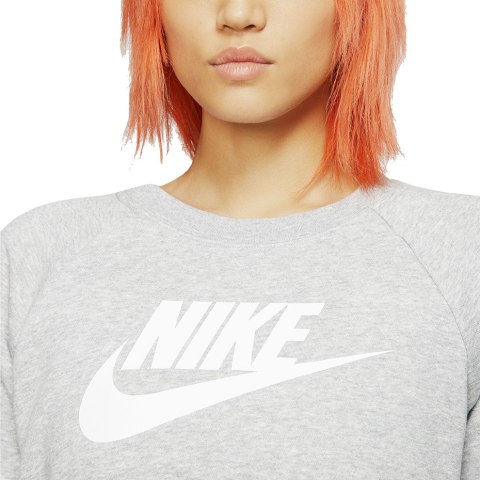 Bluza damska Nike Essentials Crew FLC HBR szara BV4112 063
