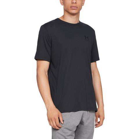 Koszulka męska Under Armour Sportstyle Left Chest SS czarna 1326799 001