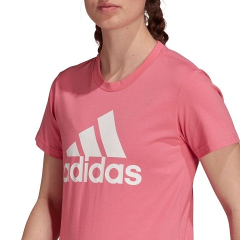 Koszulka damska adidas Loungewear Essentials Logo Tee różowa H07811
