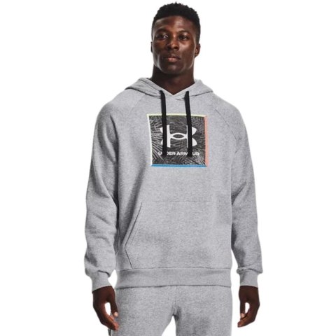 Bluza męska Under Armour UA Rival Flc Graphic Hoodie szara 1370349 011