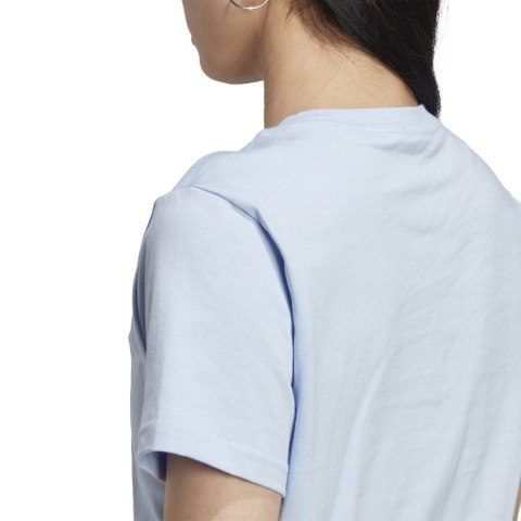 Koszulka damska adidas Loungewear Essentials Logo Tee błękitna IC0637