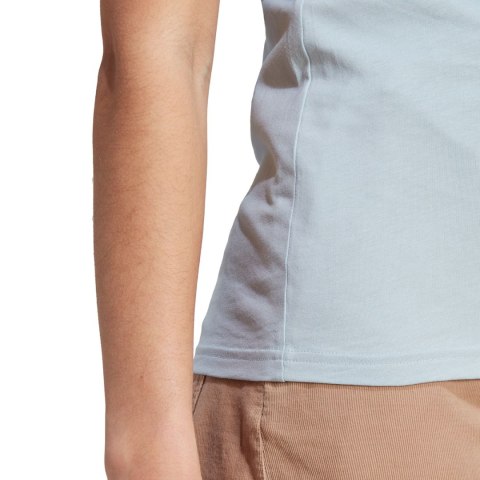 Koszulka damska adidas Essentials Slim 3-Stripes Tee jasnoniebieska IM2788