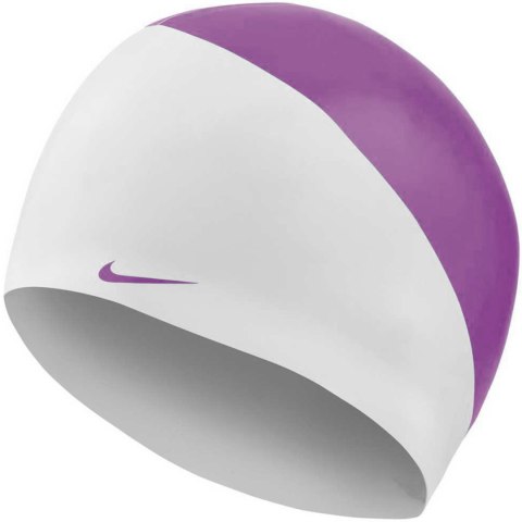 Czepek pływacki Nike JDI Slogan biało-fioletowy NESS9164-560