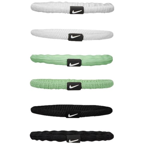 Gumki do włosów Nike Flex 6 szt. biało-zielono-czarne N1009194130OS