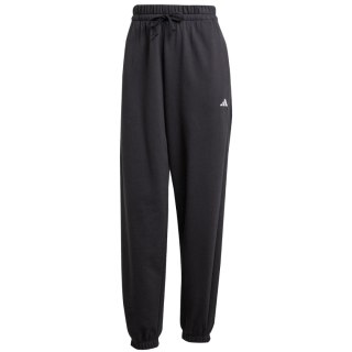 Spodnie damskie adidas Essentials Small Logo French Terry Cuffed czarne JD7999