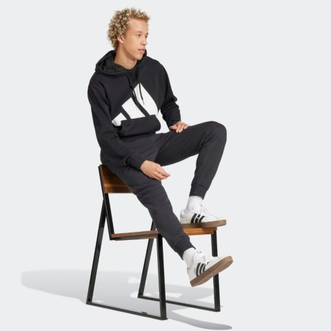 Spodnie męskie adidas Essentials Big Logo French Terry czarne IN6163