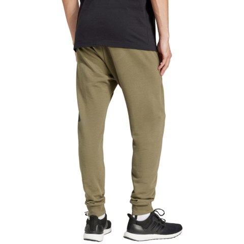 Spodnie męskie adidas Essentials Big Logo French Terry oliwkowe JE8970