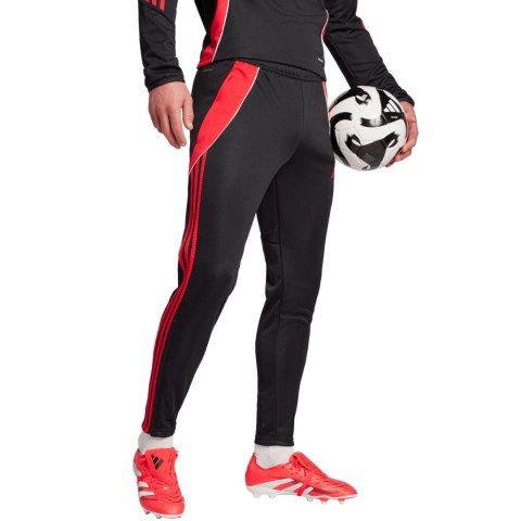 Spodnie męskie adidas Tiro 24 Slim Training czarno-czerwone JP2489