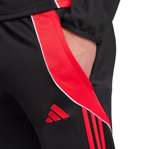 Spodnie męskie adidas Tiro 24 Slim Training czarno-czerwone JP2489