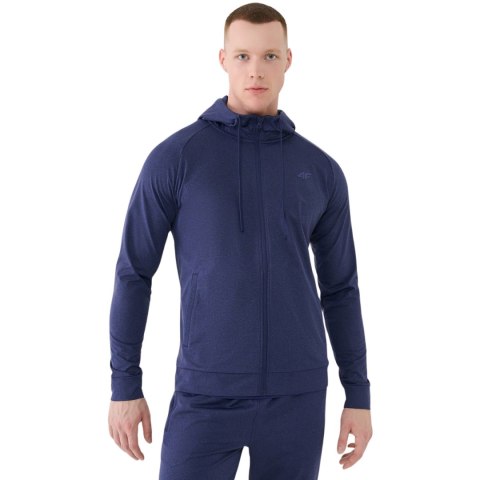 Bluza męska 4F FNK M512 ciemny granat melanż 4FWSS25TFSWM512 30M