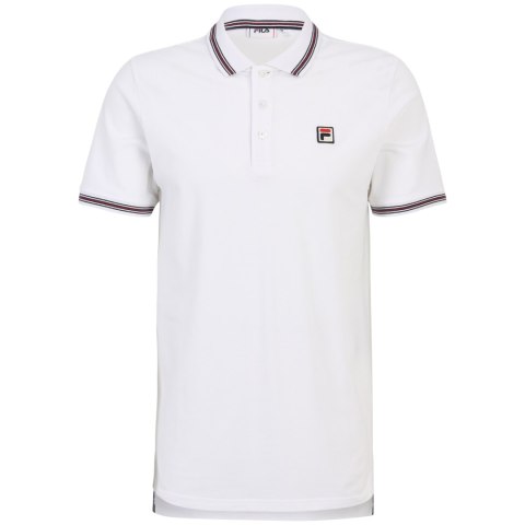 Koszulka męska polo Fila Lubbeek biała FAM0898 10001
