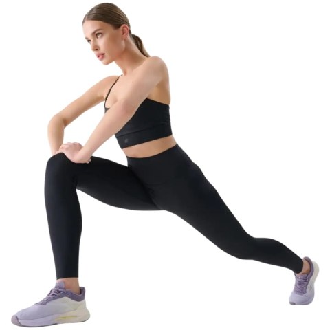 Legginsy damskie 4F F306 głęboka czerń 4FRSS25TFTIF306 20S
