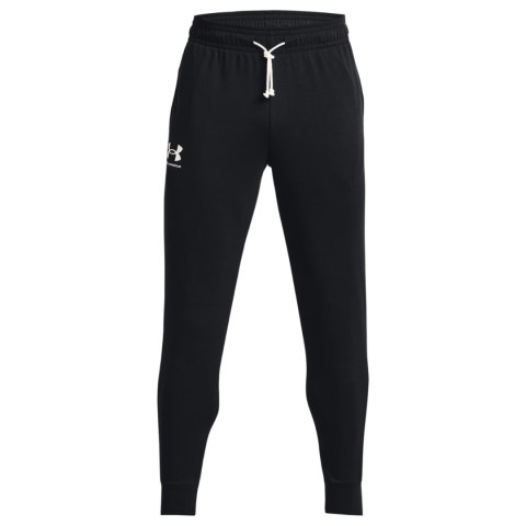 Spodnie męskie Under Armour Rival Terry Jogger czarne 1380843 001