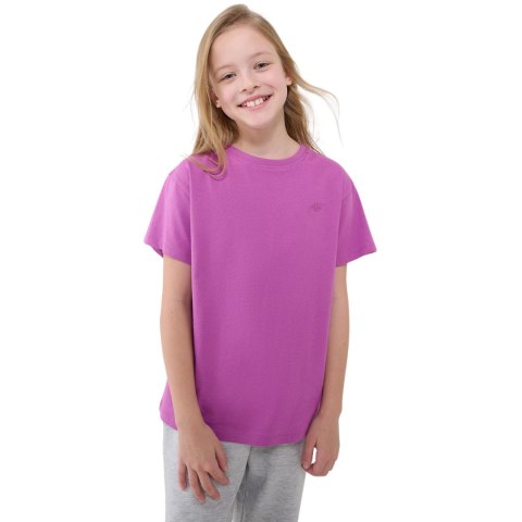 Koszulka dla dziewczynki 4F F2326 ciemny fiolet 4FJWSS25TTSHF2326 50S