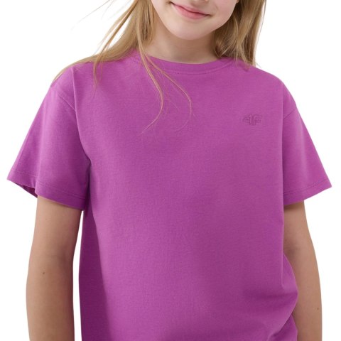 Koszulka dla dziewczynki 4F F2326 ciemny fiolet 4FJWSS25TTSHF2326 50S