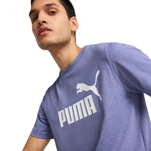 Koszulka męska Puma Ess No.1 Logo Heathear Tee fioletowa 682551 46