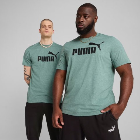 Koszulka męska Puma Ess No.1 Logo Heathear Tee zielona 682551 30