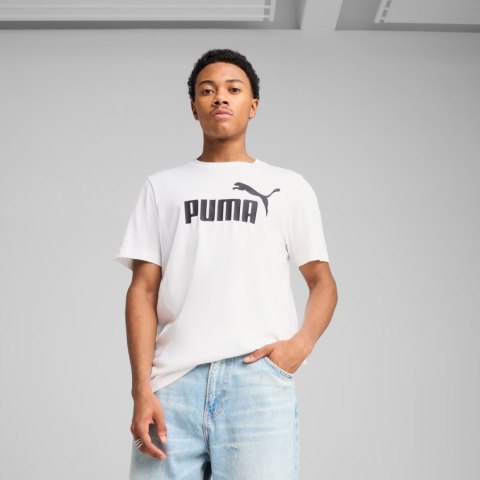 Koszulka męska Puma Ess No.1 Logo Tee biała 682532 02