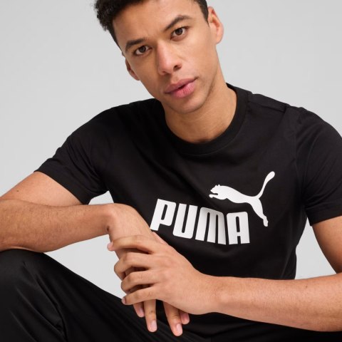 Koszulka męska Puma Ess No.1 Logo Tee czarna 682532 01