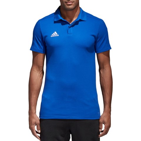 Koszulka męska adidas Condivo 18 Cotton Polo niebieska CF4375
