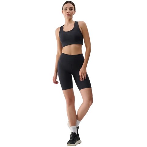 Legginsy damskie 4F F020 głęboka czerń 4FRSS25TFSTF020 20S