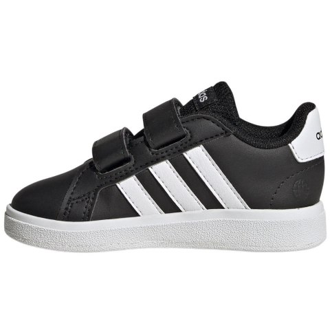 Buty dla dzieci adidas Grand Court 2.0 Hook and Loop czarne GW6523