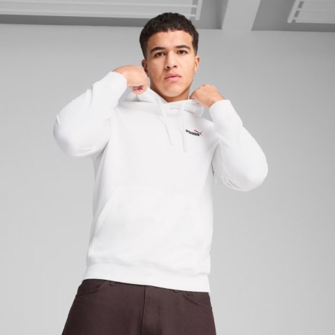 Bluza męska Puma Ess 2 Color Small No.1 Logo Hoodie TR biała 684719 02