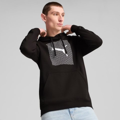 Bluza męska Puma Ess Logo Lab Hoodie FL czarna 684669 01