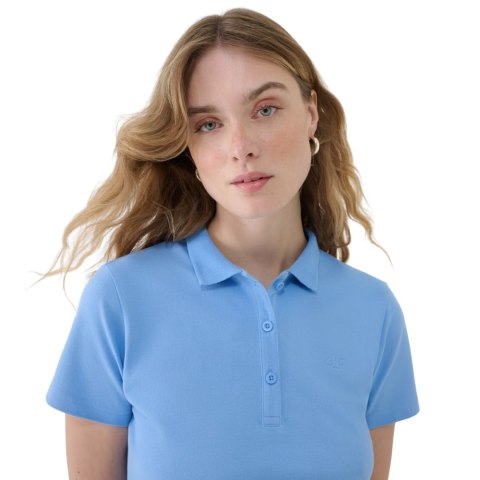 Koszulka damska polo 4F F365 denim 4FWMM00TPTSF365 32S