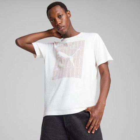 Koszulka męska Puma Graphics Wording Tee biała 684825 02