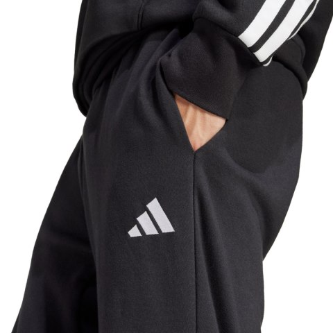 Spodnie męskie adidas Essentials Feel Cozy French Terry czarne JE3854