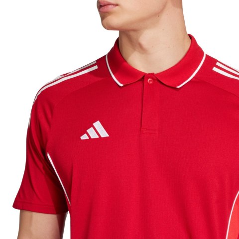 Koszulka męska adidas Tiro 25 Competition Polo czerwona JY1805