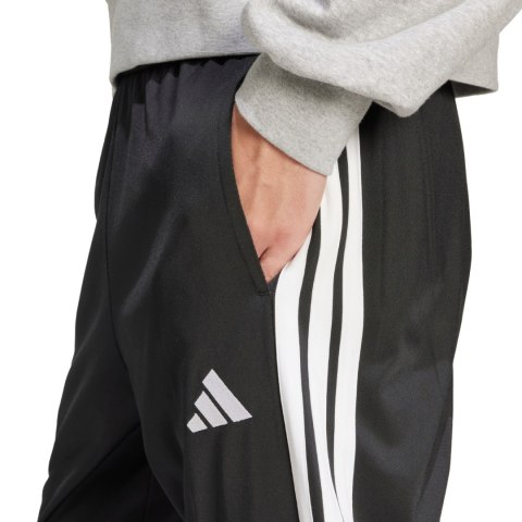 Spodnie męskie adidas 3-Stripes Tricot Regular Tapered czarne JI8809