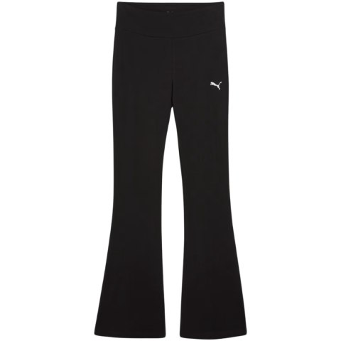 Legginsy damskie Puma Ess High-Waist Flared czarne 631542 01