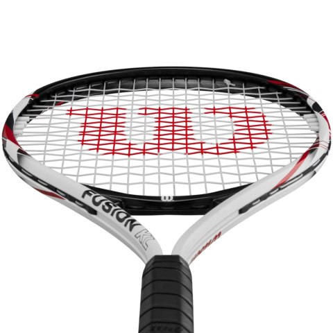 Rakieta do tenisa ziemnego Wilson Fusion XL Rkt 3 4 3/8 biało-czarna WR147910U3