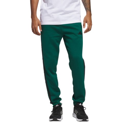 Spodnie męskie adidas Essentials 3-Stripes Fleece zielone JD1860