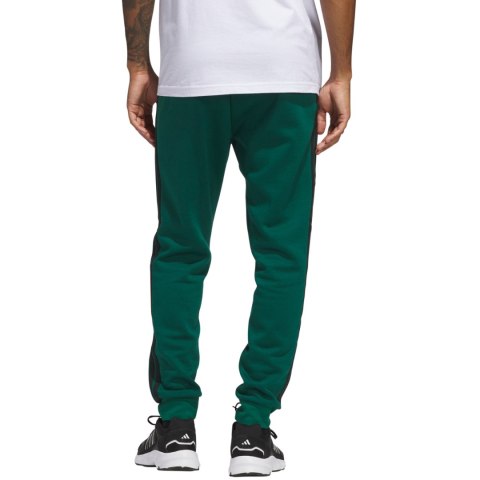 Spodnie męskie adidas Essentials 3-Stripes Fleece zielone JD1860