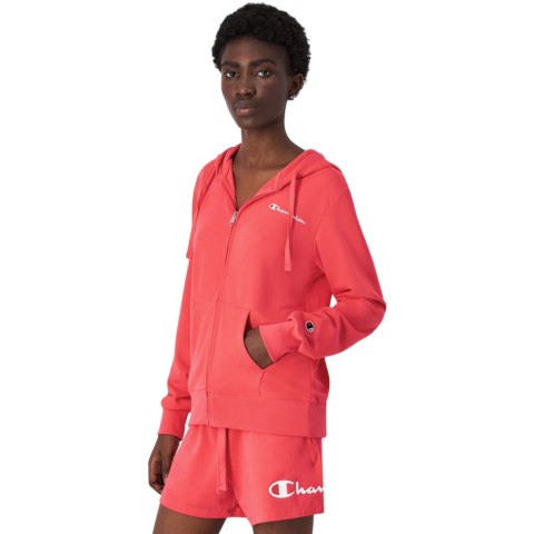 Bluza damska Champion Full Zip Hoodie Sweatshirt różowa 118099 PS203