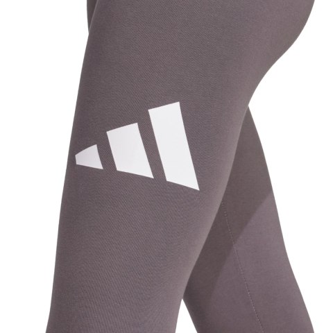 Legginsy damskie adidas Essentials Big Logo Cotton szare JH1188