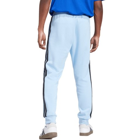 Spodnie męskie adidas Essentials 3-Stripes Fleece błękitne JE6315