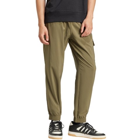 Spodnie męskie adidas Essentials Small Logo Cargo oliwkowe JD1824