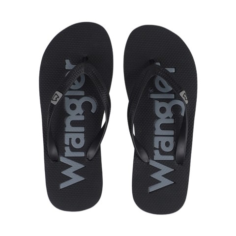 Klapki męskie Wrangler Cole Flipflop czarne 20251043 25Y