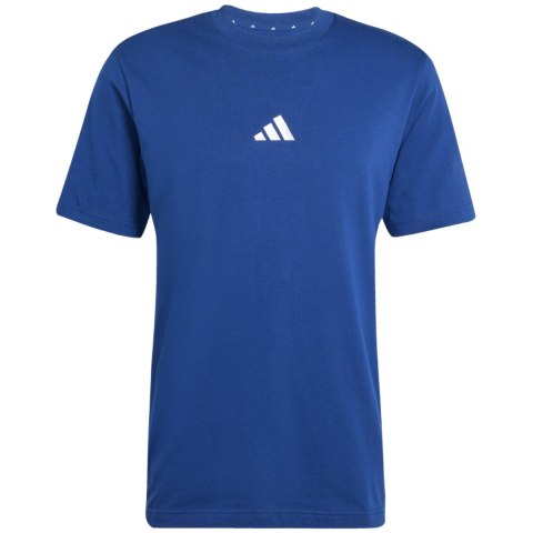 Koszulka męska adidas Essentials 3-Stripes Single Jersey niebieska JE6399