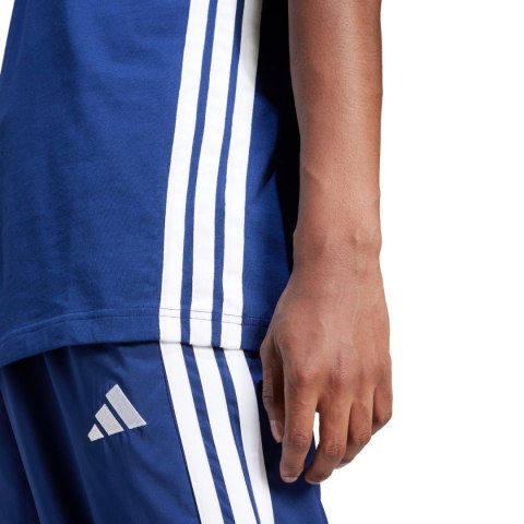 Koszulka męska adidas Essentials 3-Stripes Single Jersey niebieska JE6399