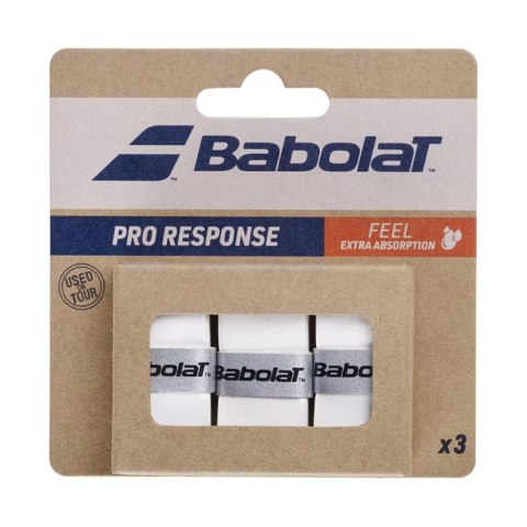 Owijki Babolat Pro Response 3 szt. białe 179033