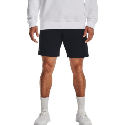 Spodenki męskie Under Aromur Rival Fleece czarne 1379779 001