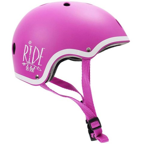 Kask SMJ różowy dla dziewczynki regulowany F501