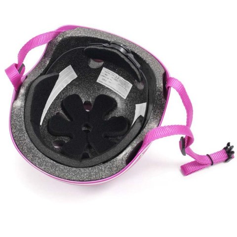 Kask SMJ różowy dla dziewczynki regulowany F501