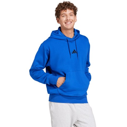 Bluza męska adidas Essentials Feelcozy Fleece niebieska JE3800