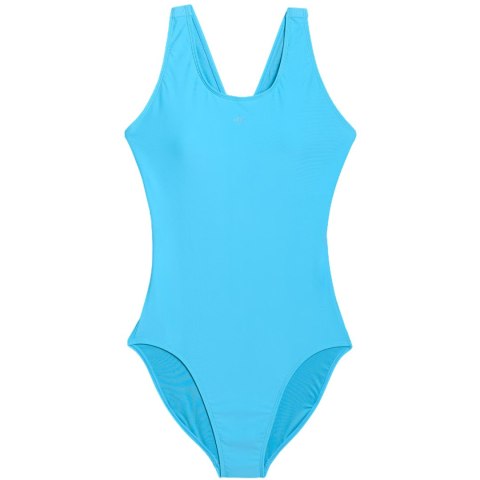 Kostium kąpielowy damski 4F F082 błękit turkusowy 4FWSS25USWSF082 48S